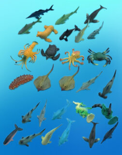 AMO163 Plastic PVC Mini Ocean Animals Toys