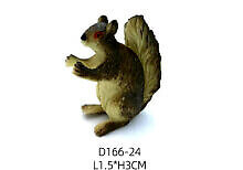 AMW166 24 Gray Squirrel Animal Figurines