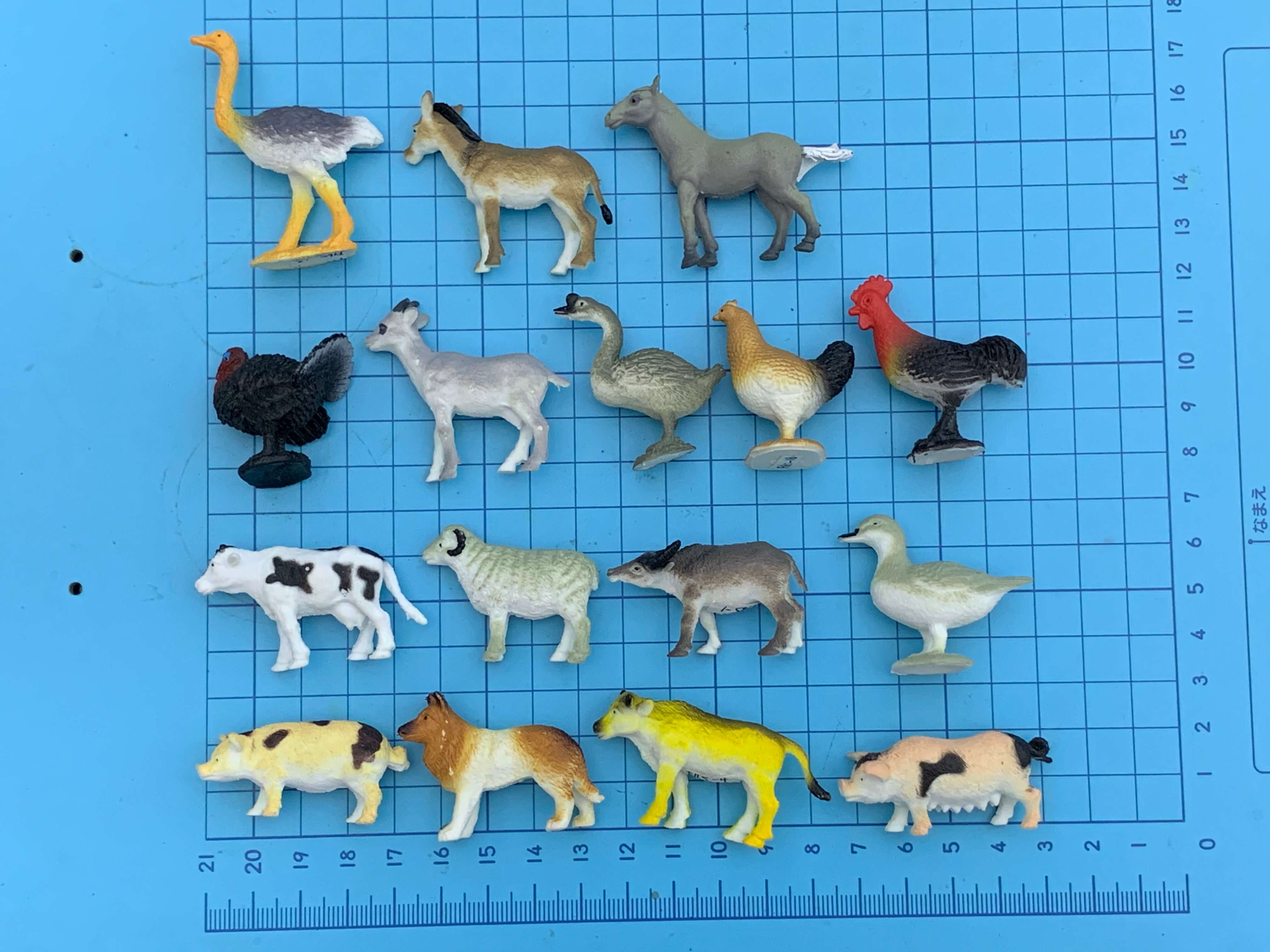 MT AMF165 1 2.25 Inch Plastic PVC Mini Farm Animals Toys