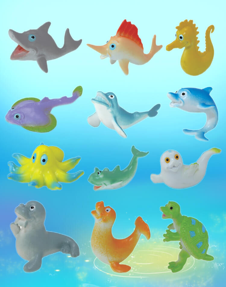 PVC Mini Carton Ocean Plastic Animals