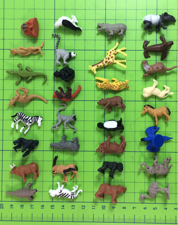 Plastic Mini Wild Animals 32 Designs