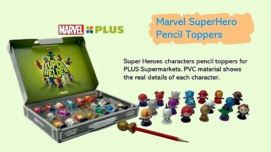 Marvel SuperHero Pencil Toppers