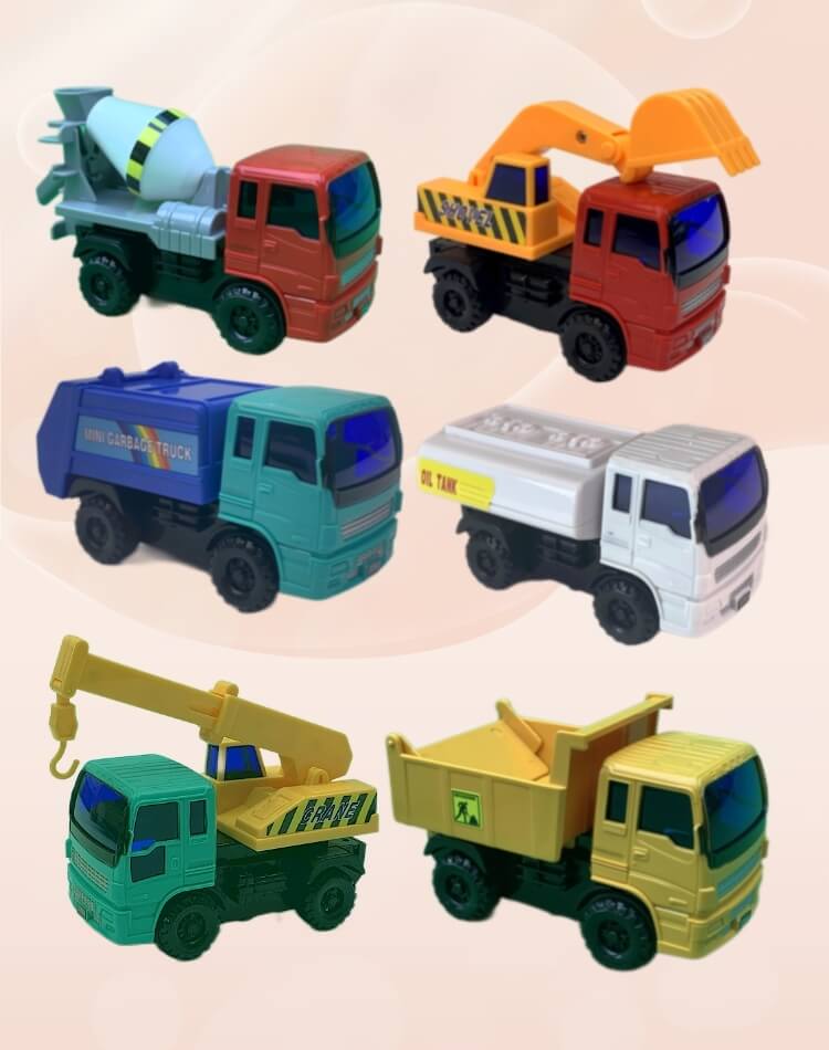 Construction Engineering Frictional Toy Vehicle Models