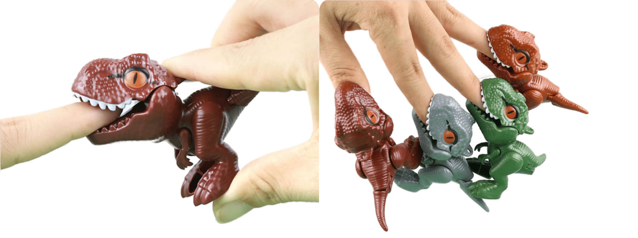 Mini Biting Hand Finger Dinosaur Playing Up